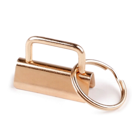 Schlüsselband Rohling 30 mm gold Metall & Ring