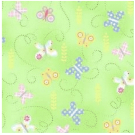 Hippity Hoppety - green springtime butterflies