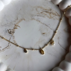 Marigria Jewelry - Bettelarmband Silber vergoldet