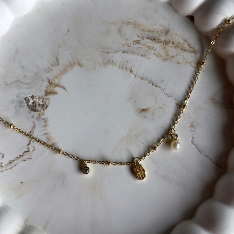 Marigria Jewelry - Bettelarmband Silber vergoldet