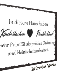 Holzschild-Shabby Kinderlachen