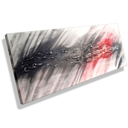 MK1 Art Bild Leinwand Abstrakt Kunst Malerei Acrylbild rot grau MK1 Art Bild Leinwand Abstrakt Kunst Malerei Acrylbild rot grau