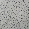 Musselin kleine Federn beige/schwarz