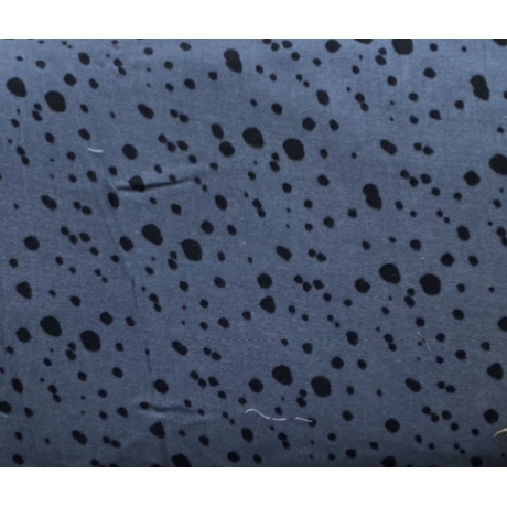 Meterware Musselin Glatt bemustert Dots Blau
