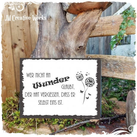 Holzschild-Shabby Wunder