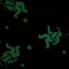 Space Glow - glow astronauts on black 