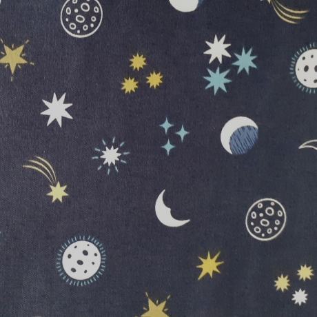 Small Things...glow - night sky on blue