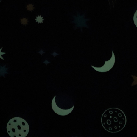 Small Things...glow - night sky on blue