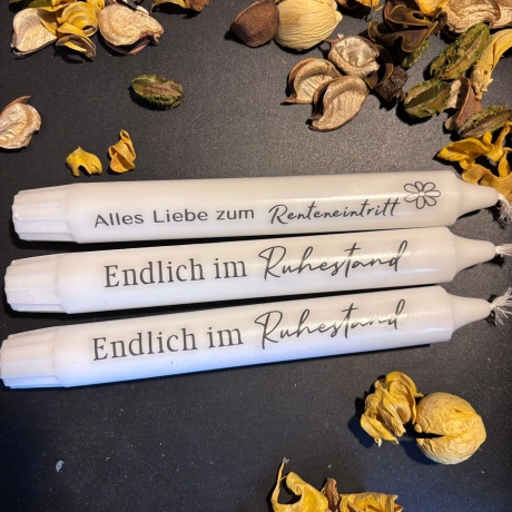 Stabkerze geriffelt Rente