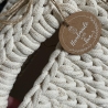 Baby Moseskörbchen gehäkelt handmade aus Baumwolle neu 