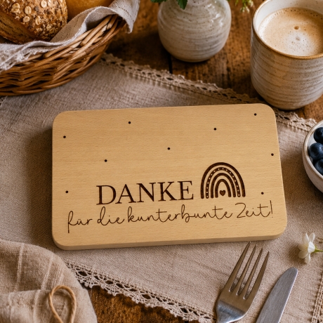 Frühstücksbrettchen | Abschiedsgeschenk Kindergarten