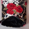 1 Paar Ofenhandschuhe mit Rosen und Totenkopf