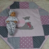 8-eckige Krabbeldecke und Bettschlange als Set