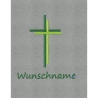 Gotteslobhülle mit grünen Kreuzen, personalisierbar
