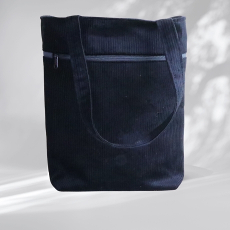 Tragetasche/Cordbeutel/Cordtasche/totebag/schwarze Tasche/Beutel