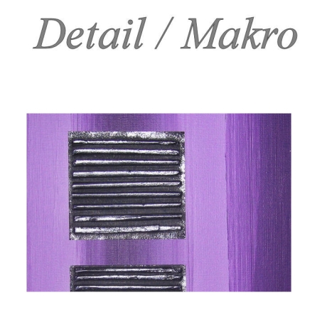 MK1 Art Bild Leinwand Abstrakt Kunst Malerei Acrylbild lila