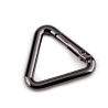 2x Karabiner Dreieck schwarz-silber 25 mm 