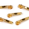2x Zipper gold GELBgold formschön 5 mm Schiene Schieber ab 2 St.