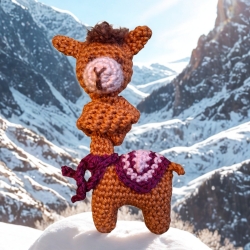 flauschiges Taschenalpaka Claire