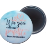Liebesspruch Taschenspiegel 59 mm Metall Liebe 