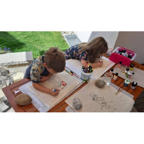 Schütze Stickdatei  Ausmal-Stickdatei für Kinder &bunte Regentage
