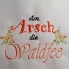 Ferberline Mug Rug und Spruch Waldfee ab 10x10