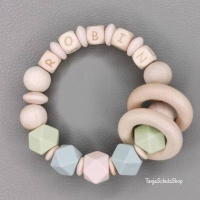 Baby - Greifring, personalisiert mit Namen