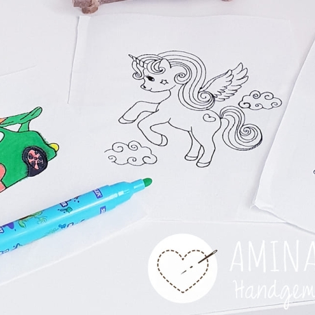 Einhorn Stickdatei – Ausmalmotiv für Kinder & kreative Regentage