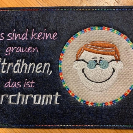 Ferberline Spruch und MugRug Strähnen/verchromt ab 10x10