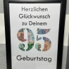 Geldgeschenk Bilderrahmen 95. Geburtstag personalisierbar DIN A4