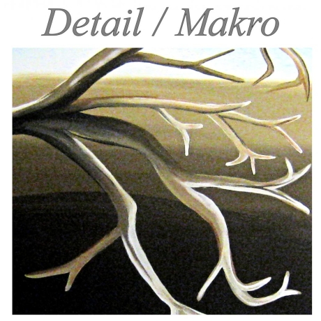 MK1 Art Bild Leinwand Abstrakt Kunst Malerei Acrylbild braun