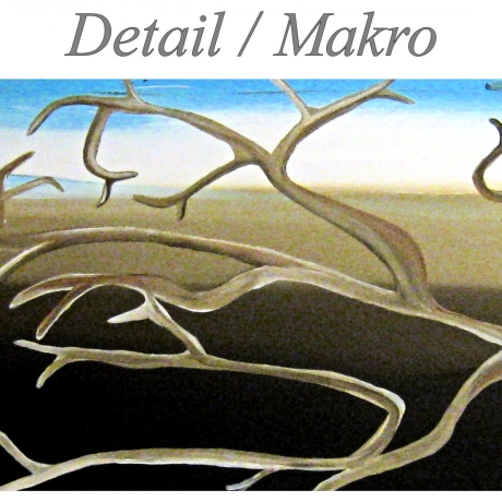 MK1 Art Bild Leinwand Abstrakt Kunst Malerei Acrylbild braun