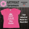 Kinder-T-Shirt bedruckt mit Name / Text (kurzarm) - ideal für