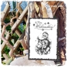 Holzschild-Shabby Weihnachtsmann