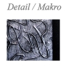 MK1 Art Bild Leinwand Abstrakt Kunst Malerei Acrylbild schwarz 3D