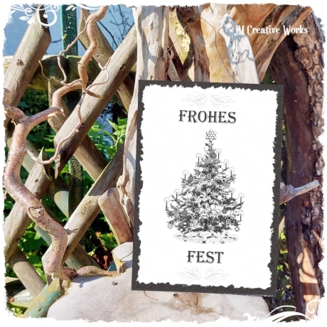 Holzschild-Shabby Frohes Fest