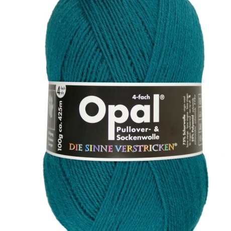 Opal Blaugrün, 4-fädige Sockenwolle, Farbe 9934
