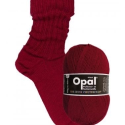 Opal Rubinrot, 4-fädige Sockenwolle, Farbe 9939