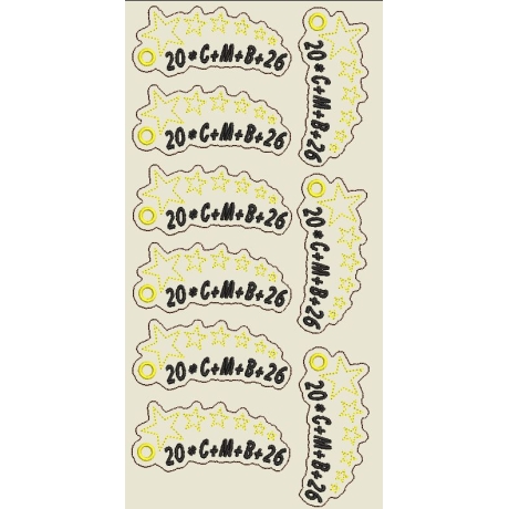 Ferberline Stickdatei ITH Anhänger Sternsinger 2026