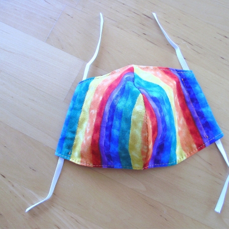 KINDERMASKE - RAINBOW - aus Baumwolle - KEIN VIRENSCHUTZ -