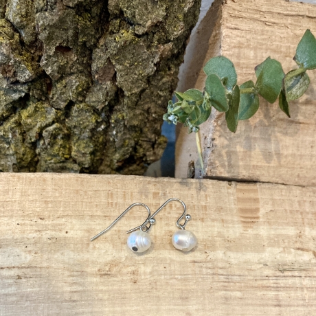 Ohrringe mit Perle silber