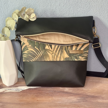 Tasche FoldOver mit Kork, Umhängetasche, Korktasche