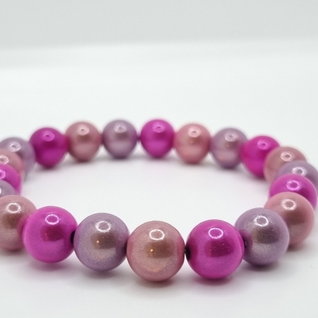 Armband Regenbogen Miracle Beads Rosa Pink (A72)