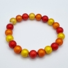 Armband Miracle Beads Rot Gelb Orange (A72)