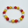 Armband Miracle Beads Rot Gelb Weiß (A72)