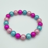 Armband Regenbogen Miracle Beads Rosa Pink Türkis (A72)