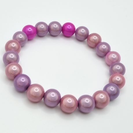 Armband Regenbogen Miracle Beads Rosa Pink (A72)