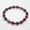 Armband Perlen Weinrot Rot mit Crystal Pearls und Bicones (A73)