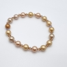 Armband Perlen Gold mit Crystal Pearls und Bicones (A73)