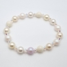 Armband Perlen Weiß mit Swarovski® Crystal Pearls (A73)